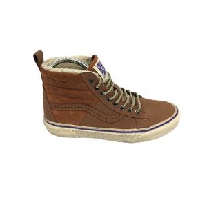 Vans Hana Beaman Shoes Tan Leather Suede